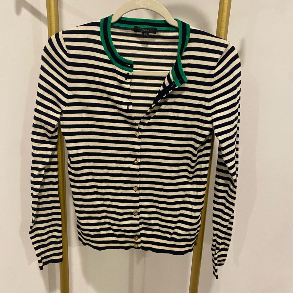 J. Crew striped cardigan